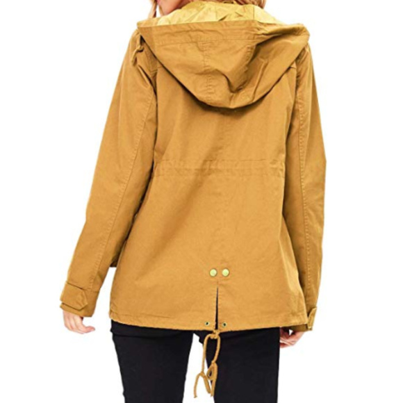 MUSTARD YELLOW ANORAK JACKET - Picture 2 of 4